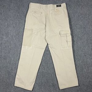 Vintage Polo Ralph Lauren Sportsman Light Khaki Cargo Pants Size 34x29 0653